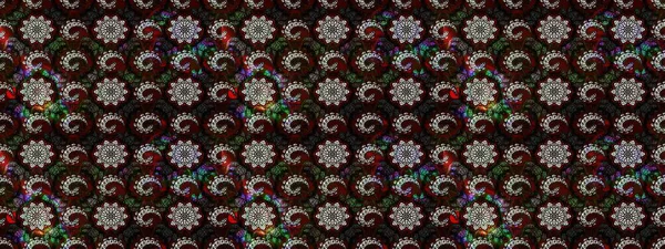 Elle çizilmiş çiçek desenli Raster çizimi. Çocuksu tasarım. Siyah ve gri arka planda. Tekstil, kumaş, ambalaj, hatıra defteri için güzel çiçek arkaplanı..