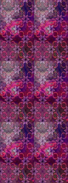 Mor renkli çiçekler. Çiçekli çiçek deseni, suluboya. Raster illüstrasyonu. Renkli Bahar Teması eskiz kalıbı. Düz Çiçek Elementleri Tasarımı.