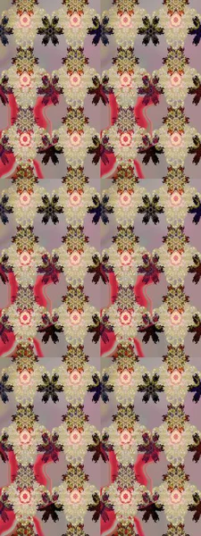 Raster çiçekli arka plan. Güzel kumaş deseni. Yazdır. Düz Çiçek Elementleri Tasarımı. Güzel, pürüzsüz bir desen. Renkli Yaz Temalı Kusursuz Arkaplan.