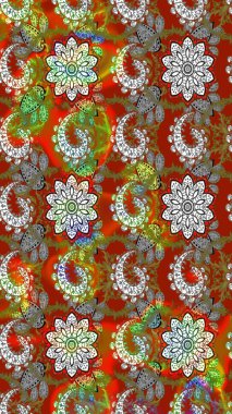 Tony 'nin kumaş kalıbını çiz. Küçük çiçekteki sevimli çiçek deseni. Raster illüstrasyonu. Modaya uygun kumaş deseni.