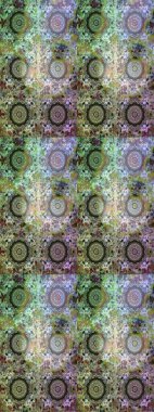 Arkaplan dokusu, duvar kağıdı, çiçek teması, tarafsız ve gri renkler. Soyut etnik raster çizim kalıbı. Kabile sanatı boho baskısı, klasik çiçek arkaplanı.