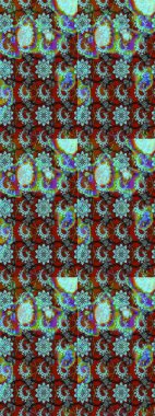 Mavi ve kahverengi renkler. Suluboya resim taklit Raster çizimi. El çizimi, soyut ve süslü elementler. Klasik çiçekler. Yaz çiçekleri teması.