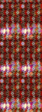 Küçük çiçekte güzel bir desen var. Doğa. Raster deseni. Çiçek arkaplan. - Kahverengi ve kırmızı çiçekler. Çiçek kompozisyonu. Çiçek kolajı.