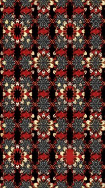 Küçük çiçekteki sevimli çiçek deseni. Raster illüstrasyonu. Çizim.