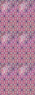 Tarafsız ve gri renklerdeki çok renkli ve gri zarif küçük çiçekler ve komik böcekler, raster desen, illüstrasyon.