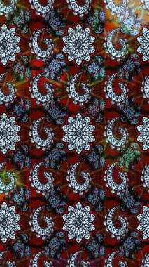 Çiçek arkaplan. Güzel kumaş deseni. Çizim raster deseni.