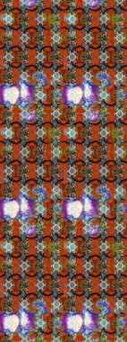 Eskiz klasiği. Raster Şirin kumaş deseni. Düz Çiçek Elementleri Tasarımı. Renkli Bahar Teması çizim şablonu.