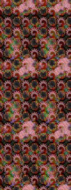 Düz Çiçek Elementleri Tasarımı. Renkli Bahar Teması eskiz kalıbı. Parlak arkaplan eskiz desenli çiçekli fantezi tasarımı.