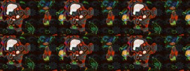 Flowers on gray and brown colors. Flat Flower Elements Design. Sketch Floral Pattern in Raster illustration. Colour Summer Theme sketch pattern Background.