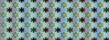 Klasik taslak çizimi. Raster çiçek izi. Raster Yumuşak kumaş deseni. Çiçek mavisi ve nötr pürüzsüz desen.