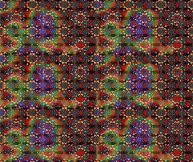 Küçük çiçekteki sevimli çiçek deseni. Raster illüstrasyonu. Raster deseni. Nazikçe, yaz çiçekleri kahverengi ve gri renklerde.