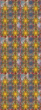 Sevimli çiçek raster deseni. Kahverengi ve nötr renklerde çiçekler. Düz Çiçek Elementleri Tasarımı. Renk Bahar Teması eskiz şablonu.