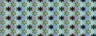 Klasik taslak çizimi. Raster çiçek izi. Raster Yumuşak kumaş deseni. Çiçek mavisi ve nötr pürüzsüz desen.