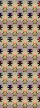 Raster suluboya çiçek deseni, narin çiçekler, bej ve gri çiçekler, tebrik kartı şablonu. Raster Güzel kumaş deseni.