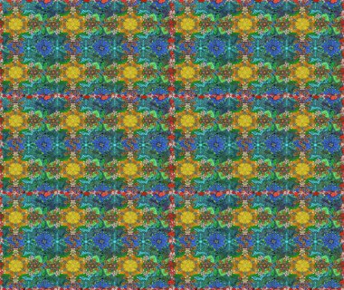 Çiçek deseni. Şatafatlı bahar bahçesi dokusu. Çiçeksiz arka plan. Raster illüstrasyonu.