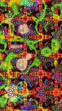 Küçük renkli çiçekler. Küçük çiçekte güzel bir desen. Motley illüstrasyonu. Moda baskıları için zarif bir şablon. Çiçekli yaz çiçekleri. Çizim.