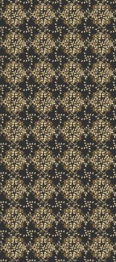 Klasik klasik klasik arka plan. Gri, bej ve kahverengi renklerde altın elementlerle kusursuz desen. Raster illüstrasyonu. Geleneksel oryantasyon süsü. Kusursuz klasik raster altın desenli.