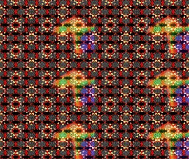 Renkli Bahar Teması eskiz kalıbı. Düz Çiçek Elementleri Tasarımı. Çiçek desenli eskiz, yaz çiçekleri. Siyah ve kırmızı renkte çiçekler.