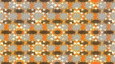 El çizimi çiçek çizimi deseni (fayans). Tekstil için suluboya eskiz deseni. Şirin çiçekli, desenli, kahverengi ve bej renkli çizim deseni.