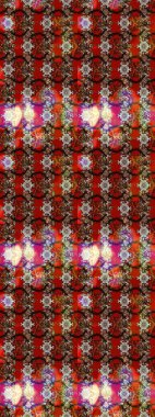 Kahverengi ve kırmızı renkte çiçekler. Çiçek desenli eskiz. Tişört baskısı için çiçek boyama rasteriName.