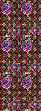 Robot resim. Küçük çiçekte güzel bir desen. Küçük renkli çiçekler. Moda baskıları için zarif bir şablon. Çiçekli yaz çiçekleri. Motley illüstrasyonu.