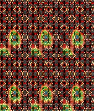 Küçük siyah ve kırmızı renkte güzel bir besin torbası deseni, çiçekler. Millefleur 'lar. Tekstil, kumaş, kapaklar, duvar kağıtları, baskı, paket, koleksiyon defteri, örgü, dekupaj için çiçek arkaplanı..