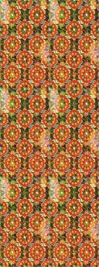 Raster Şirin kumaş deseni. Renkli Bahar Teması eskiz kalıbı. Eskiz klasiği. Düz Çiçek Elementleri Tasarımı.