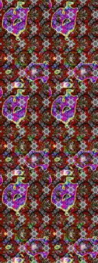 Robot resim. Küçük çiçekte güzel bir desen. Küçük renkli çiçekler. Moda baskıları için zarif bir şablon. Çiçekli yaz çiçekleri. Motley illüstrasyonu.