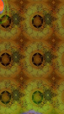 Moda baskıları için zarif bir şablon. Halk tarzı. Modern çiçek arkaplanı. Parlak renkli çiçekleri ve kahverengi yaprakları olan harika bir çiçek deseni..