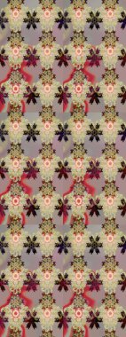 Etnik Mandala süsü. Kızılderili desenli desenli desenli şal deseni. Raster Henna dövme stili. Tekstil, tebrik kartı, boyama kitabı, telefon kılıfı baskısı için kullanılabilir.