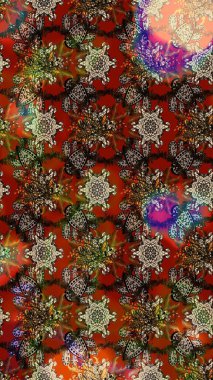 Güzel kumaş deseni. Çiçek arkaplan. Çizim raster deseni.