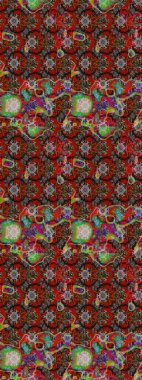 Raster deseni. Çiçekli çiçek deseni, suluboya. Süslü kumaş deseni.