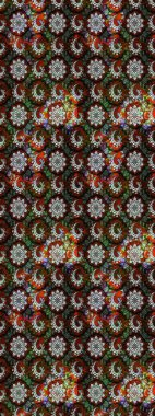 Sevimli çiçek raster deseni. Siyah ve gri renkli çiçekler. Renkli Bahar Teması eskiz kalıbı. Düz Çiçek Elementleri Tasarımı.