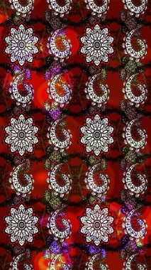 Flower eskiz arka planı. Raster illüstrasyonu. Çiçek deseni. Şatafatlı bahar bahçesi dokusu.