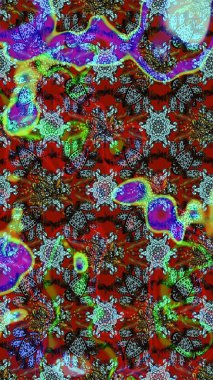 Watercolor, hand drawn. Raster - stock. Flowers of the valley on red and blue colors. Sketch background pattern.