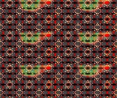 Küçük çiçekteki sevimli çiçek deseni. Raster illüstrasyonu. Çizim.