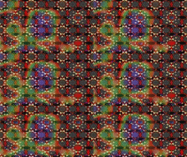 Düz Çiçek Elementleri Tasarımı. Sevimli çiçek raster deseni. Renkli Bahar Teması eskiz kalıbı. Kahverengi ve gri renkte çiçekler.