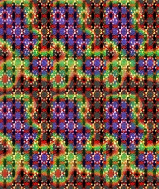 Çiçekli karalama şeklinde Raster çiçek deseni. Nazik, sevimli çiçek arkaplanı. Siyah ve yeşil renkte çiçekler.