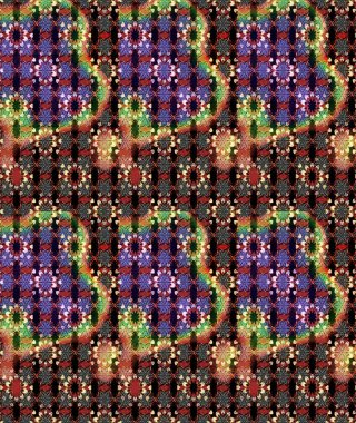 Küçük siyah ve kahverengi çiçeklerle oldukça eski bir besin torbası deseni. Tekstil, kumaş, kapaklar, duvar kağıtları, baskı, paket, koleksiyon defteri, örgü, dekupaj için çiçek arkaplanı..