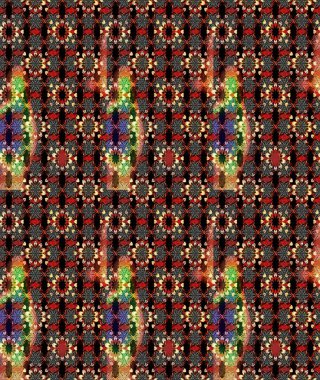 Çiçekli karalama şeklinde Raster çiçek deseni. Yumuşak, bahar çiçekleri siyah ve kahverengi renklerde. Raster illüstrasyonu.