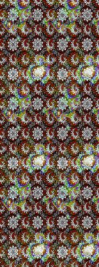 Küçük çiçekteki sevimli çiçek deseni. Tony 'nin kumaş kalıbını çiz. Modaya uygun kumaş deseni. Raster illüstrasyonu.