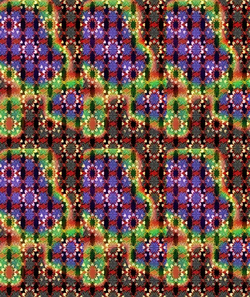 Elle çizilmiş çiçek desenli Raster çizimi. Tekstil, kumaş, ambalaj, hatıra defteri için hoş bir çiçek arkaplanı. Çocuksu tasarım. Siyah ve kırmızı arkaplanda.