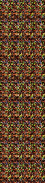 Kahverengi ve siyah renklere karalamalar çizilmiş çiçek deseni. Raster illüstrasyonu.