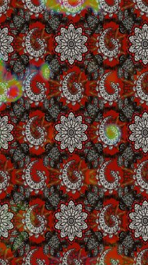 Vintage outline illustration. Raster flower print. Raster Tender fabric pattern. Floral gray and brown sketch pattern.