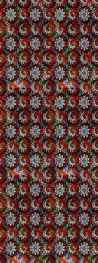 Klasik çiçekler. El çizimi, soyut ve süslü elementler. Suluboya resim taklit Raster çizimi. Gri ve kırmızı renkler. Yaz çiçekleri teması.