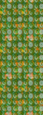 Düz Çiçek Elementleri Tasarımı. Eskiz klasiği. Renkli Bahar Teması eskiz kalıbı. Raster Şirin kumaş deseni.