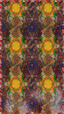 Raster resim. Sorunsuz. Sevimli çiçek desenli küçük çiçek.