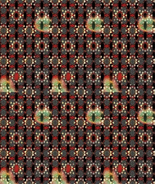 Klasik çiçekler. El çizimi, soyut ve süslü elementler. Yaz çiçekleri teması. Siyah ve kahverengi renkler. Suluboya resim taklit Raster illüstrasyonu.