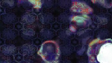 Renkli unsurlarla hareketli arka plan görüntüleri. Çiçekler. Eski model. Bayrak tarzı. Video kaydı. Şablon. Döngü. Kusursuz.. 