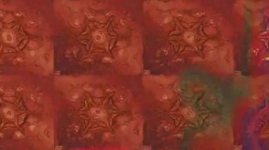 Renkli unsurlarla hareketli arka plan görüntüleri. Çiçekler. Eski model. Bayrak tarzı. Video kaydı. Şablon. Döngü. Kusursuz.. 